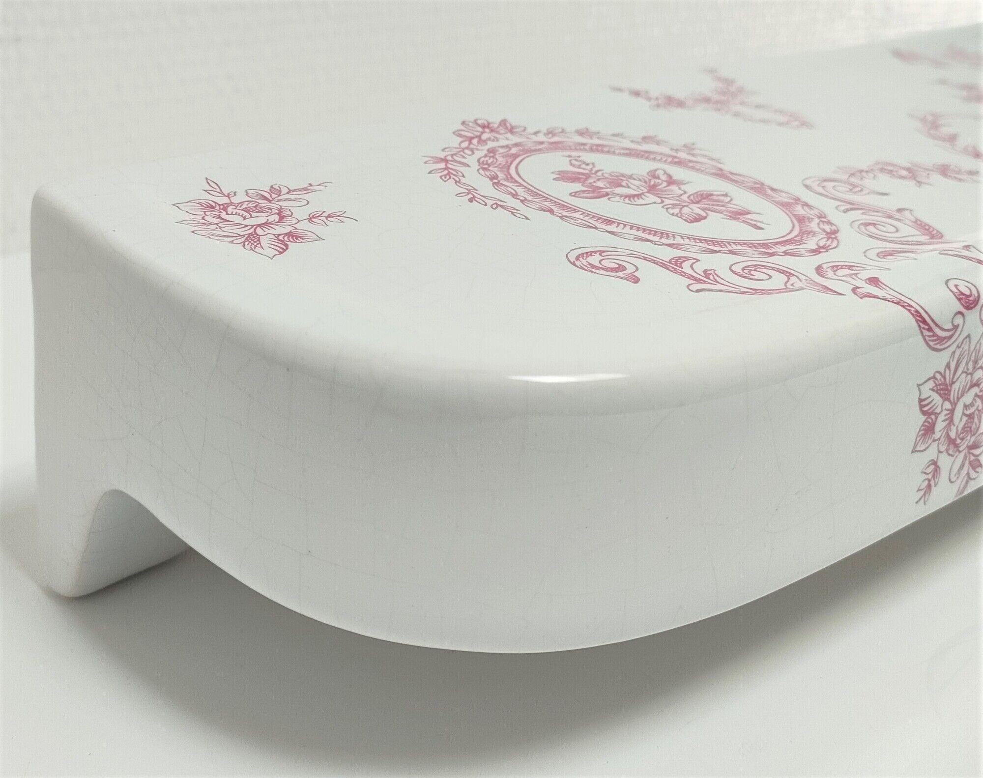 shelf porcelain earthenware of Paris floral decoration style toile de Jouy