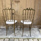 Chaises laiton design