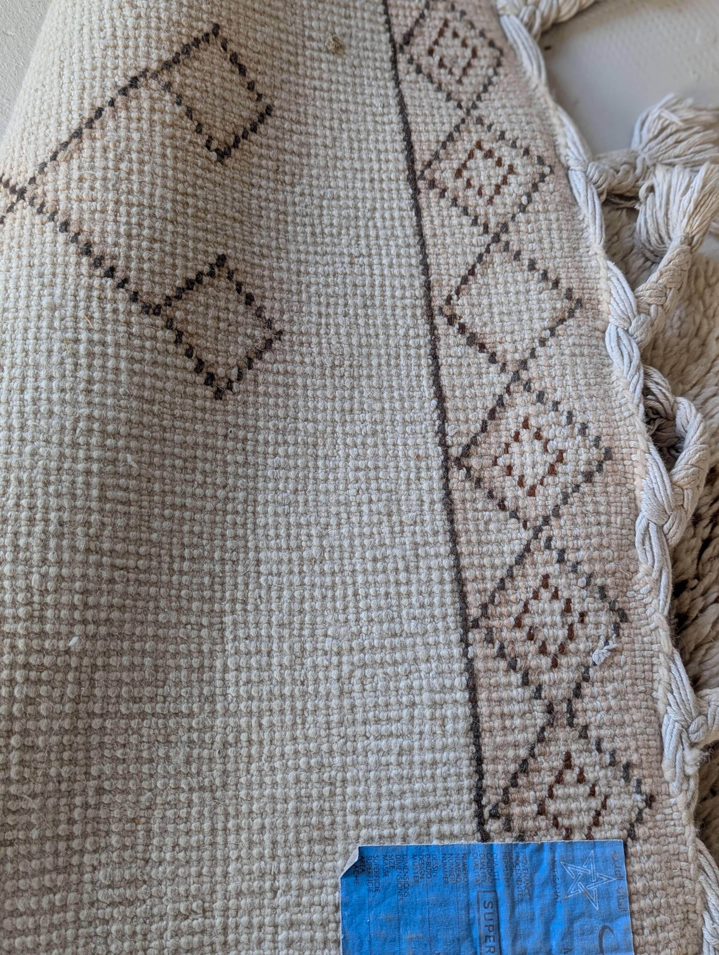 Tapis marocain vintage en laine