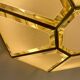 Hollywood Regency, Brass, Ceiling Lamp by Deknudt, Belgium, 1980s
