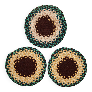 coussins de chaise tressés