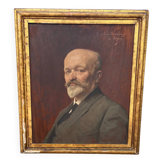 Tableau : huile sur toile - portrait d’homme