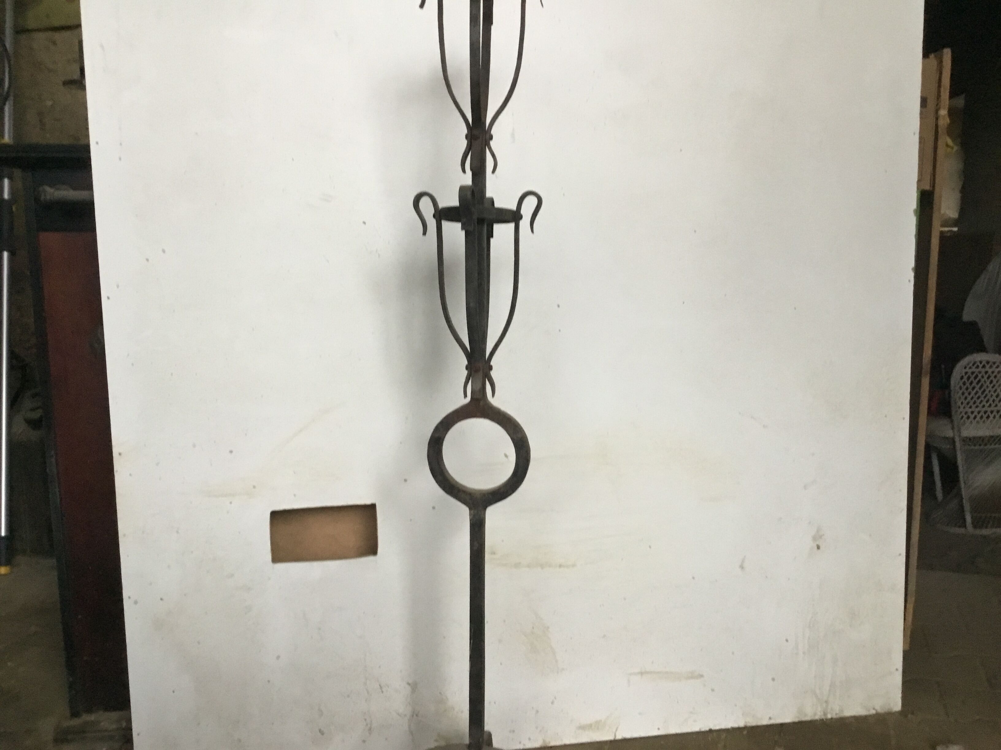 Old wrought iron flare doors
