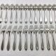 24 cutlery in silver metal