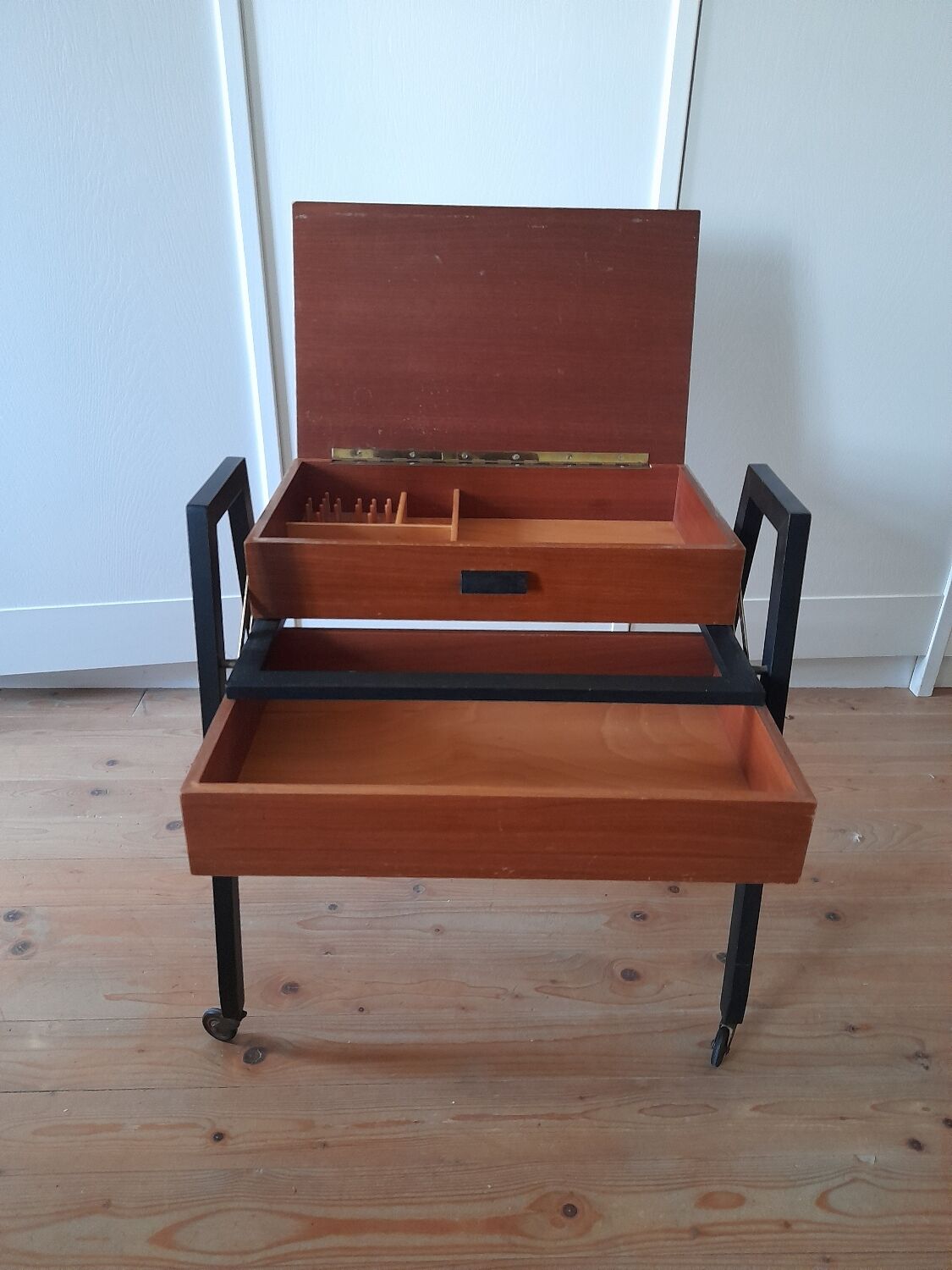 Danish sewing table in teak
