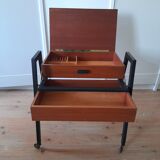Danish sewing table in teak