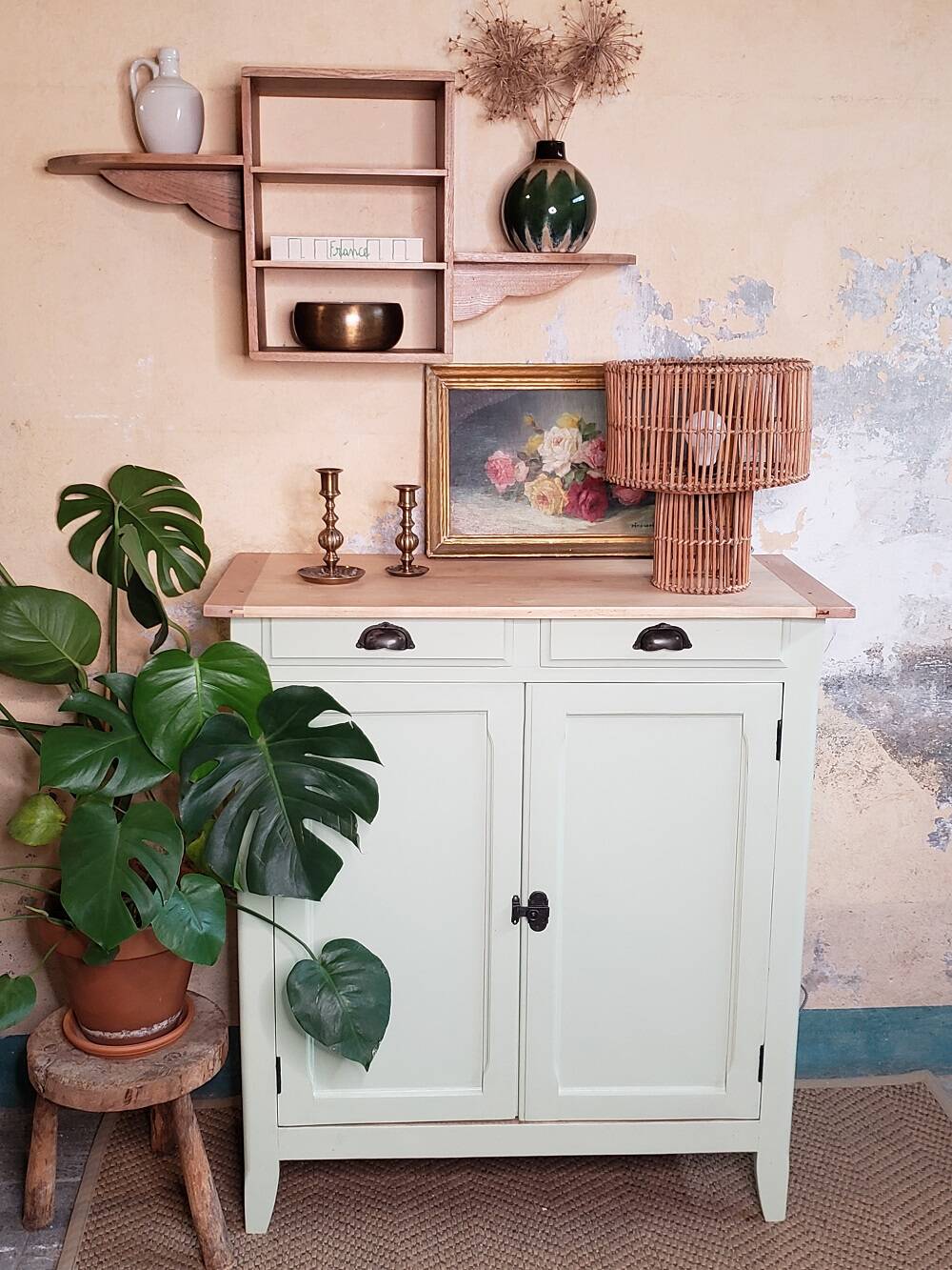 Vintage wall shelf