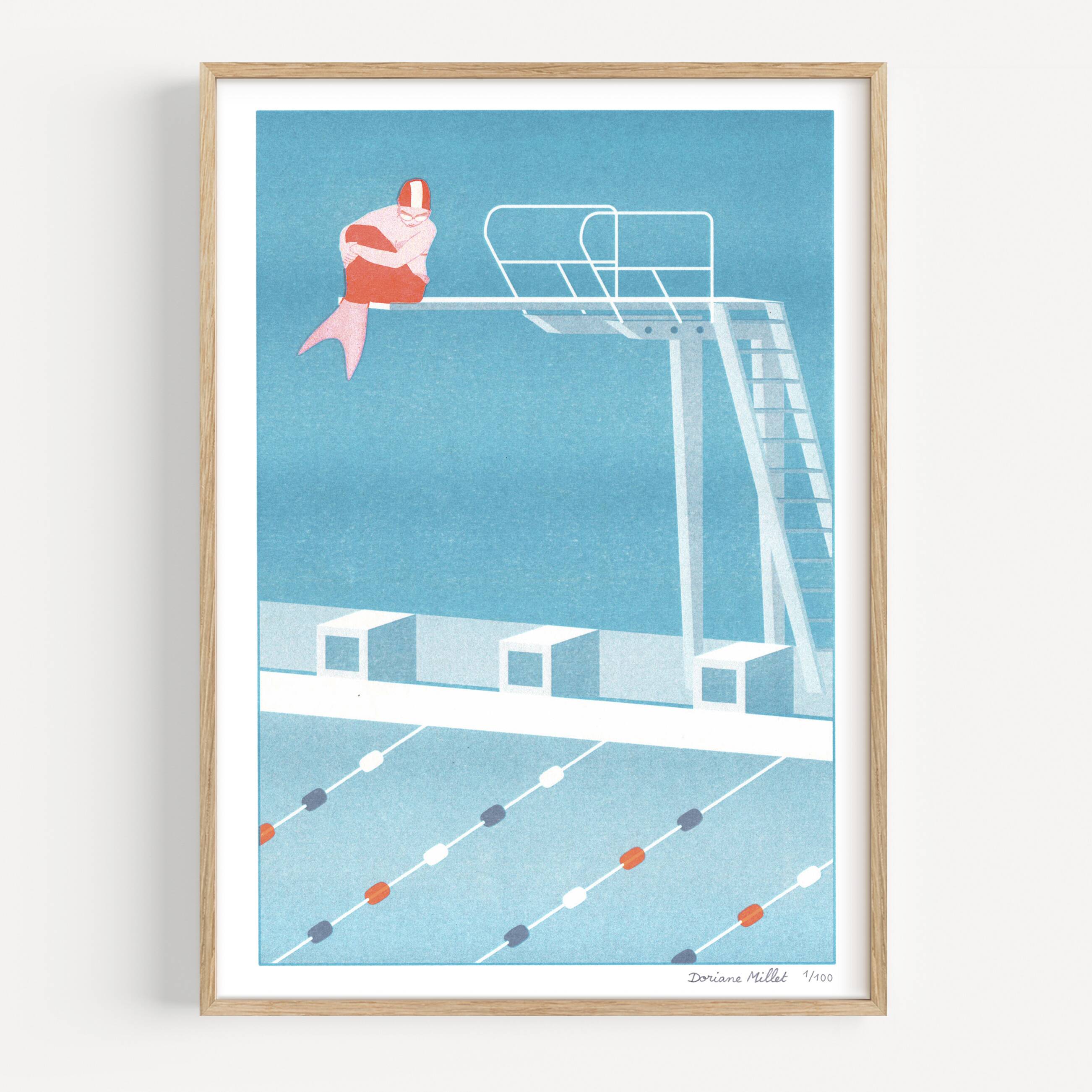 La Petite Sirène, Risographie A4, édition limitée