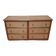 Wicker chest of drawers and vintage rattan