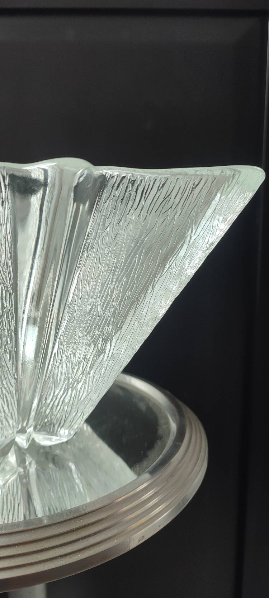 Large vintage salad bowl XXL Walther Glas