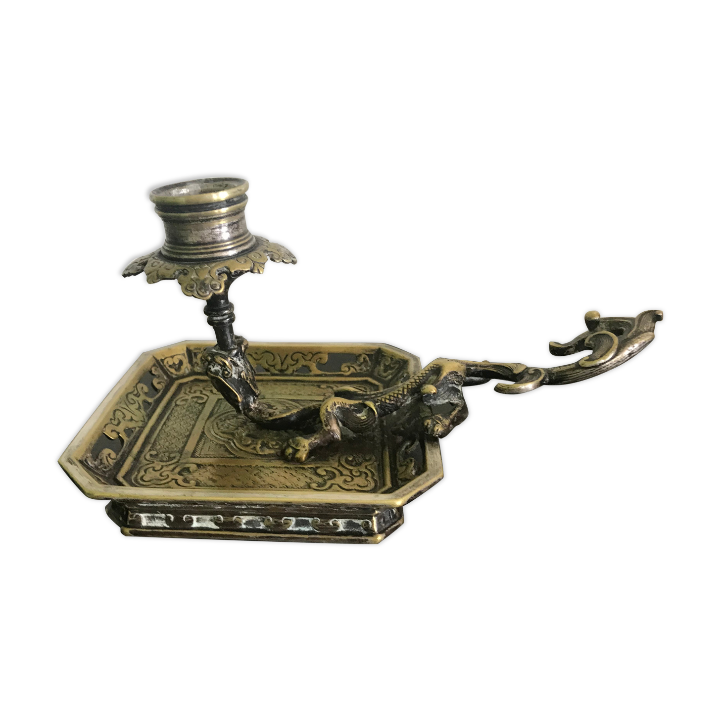 Metal candle holder "Dragon"