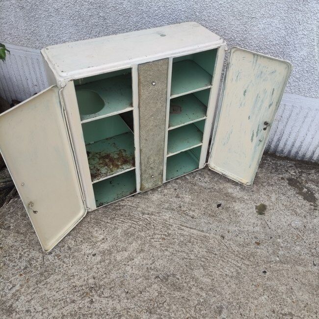 Toilet cabinet, metal pharmacy
