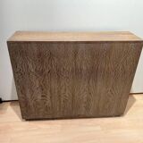 Art Deco Office Cabinet in Limed Oak from De Coene, 1935