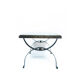 Table d’appoint en fer forgé vintage brutaliste par Raymond Subes