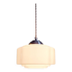 Art Deco pendant light in white opaline, 1920s-30s