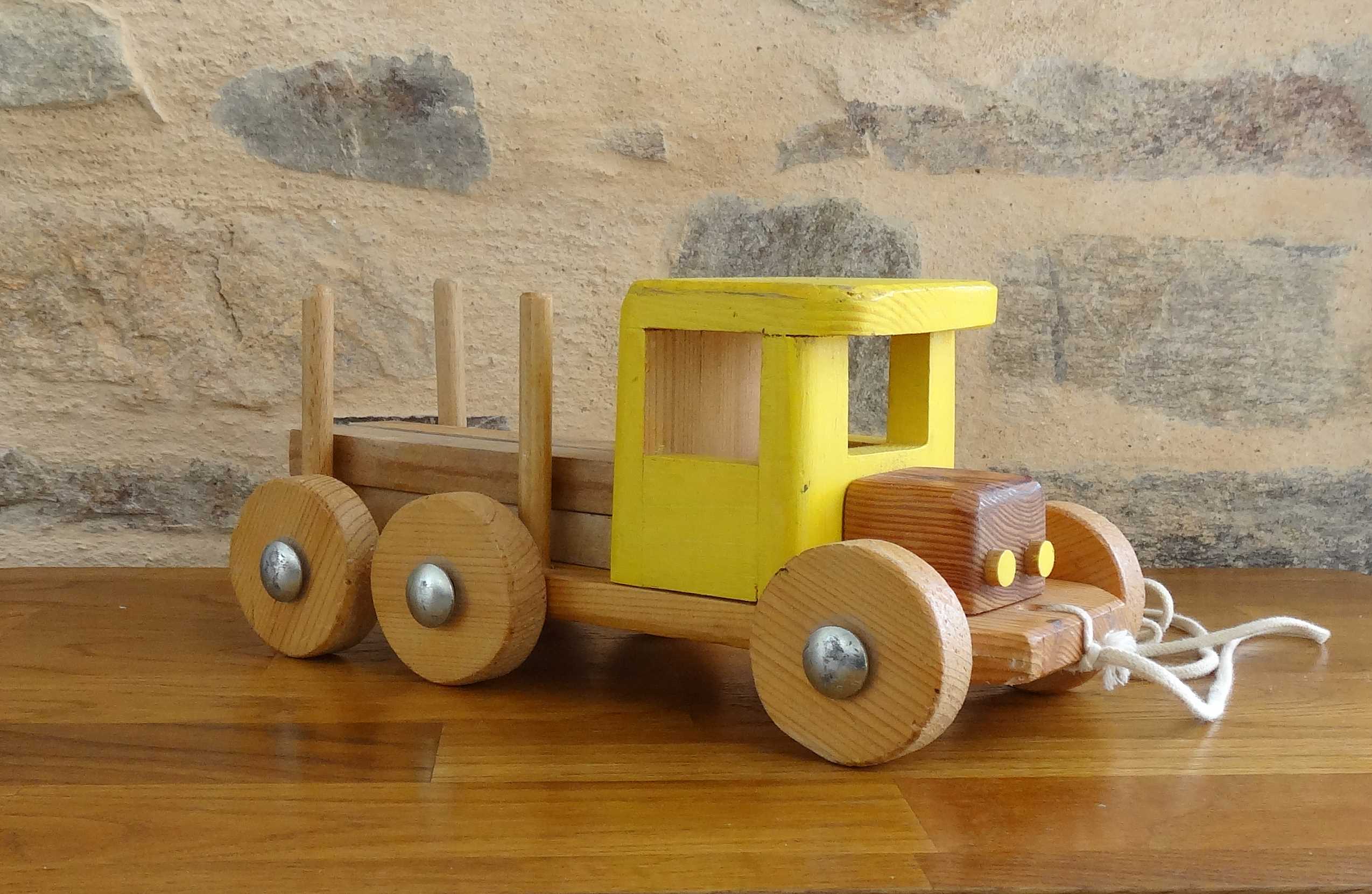 Vintage wooden transport truck