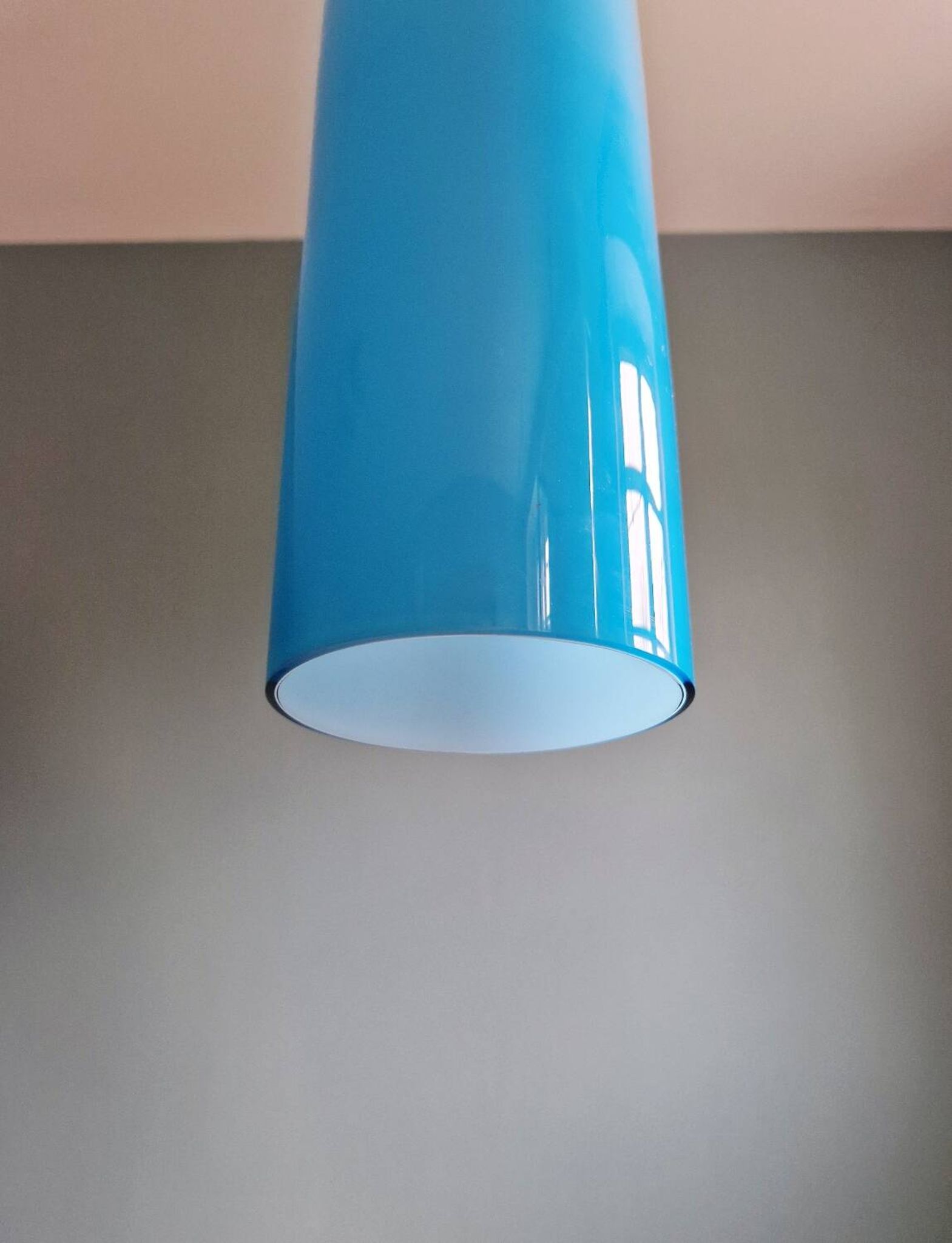 XXL Murano glass suspension in blue, Alessandro Pianon, Vistosi, 1960
