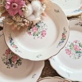 Set of 6 Digoin&Sarreguemines dessert plates