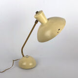 Midcentury Italian lacquer and brass table lamp from 50s