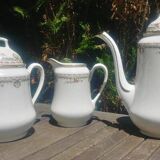 Limoges art porcelain coffee service manufactured by PP
