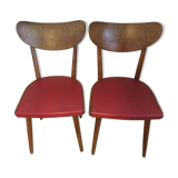 Lot of two chairs bistro Thonet 1950
