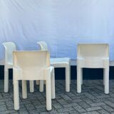 4 chairs model 4875 by Carlo Bartoli for Kartell