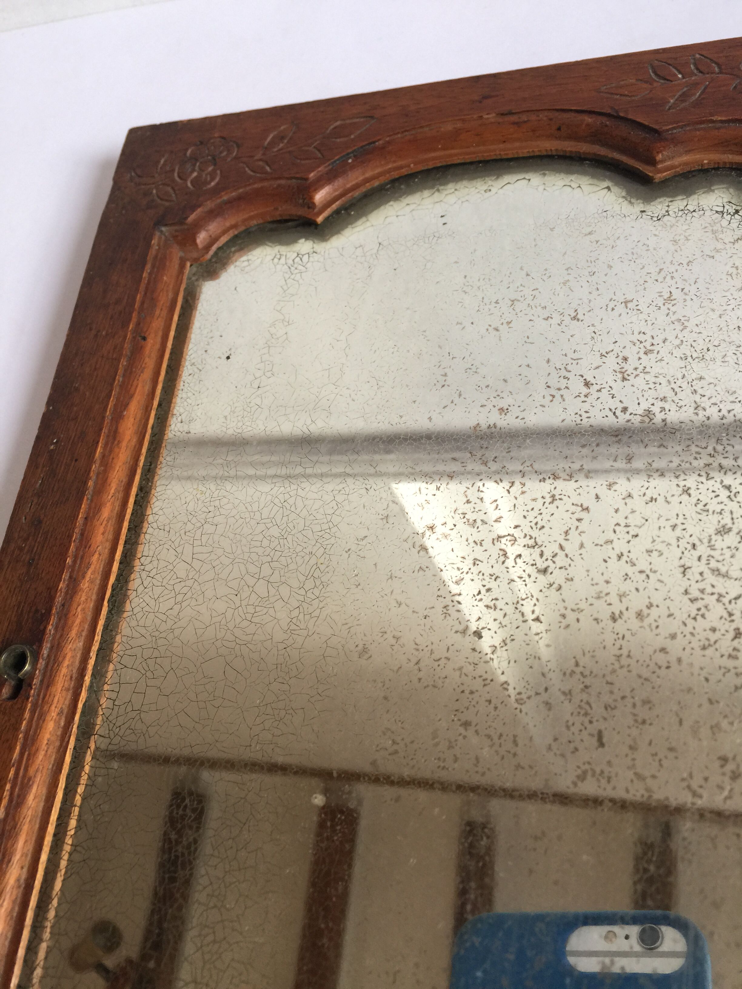 Wood mirror - 30x20cm