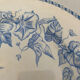 Old flat plate, light blue ironstone, HB Choisy-le-Roi model.