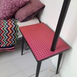 Bedside table with 1950 Vintage built-in lamp