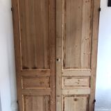 Pair of old XIX pine doors