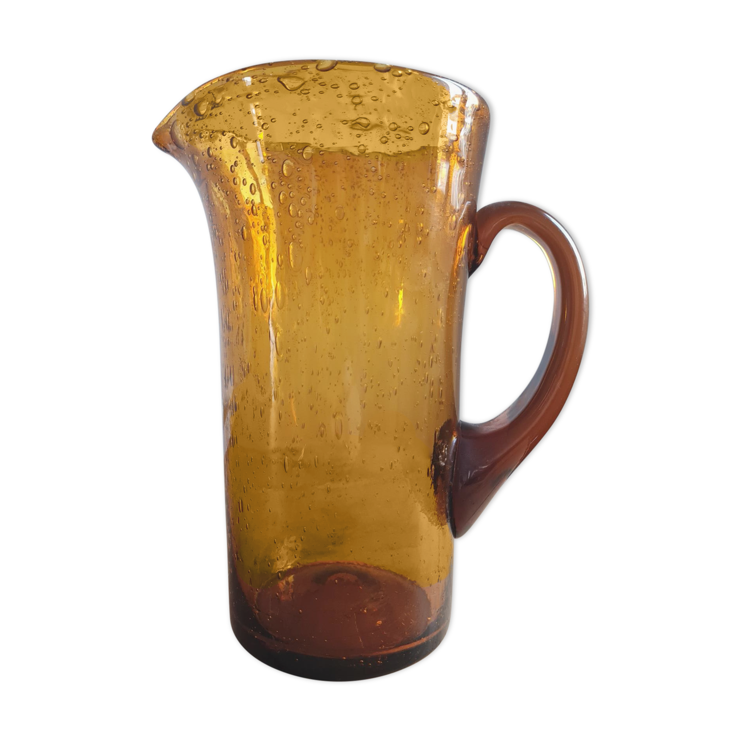 Amber glass decanter from Biot