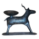 Vintage iron gazelle candle holder for tea light candle