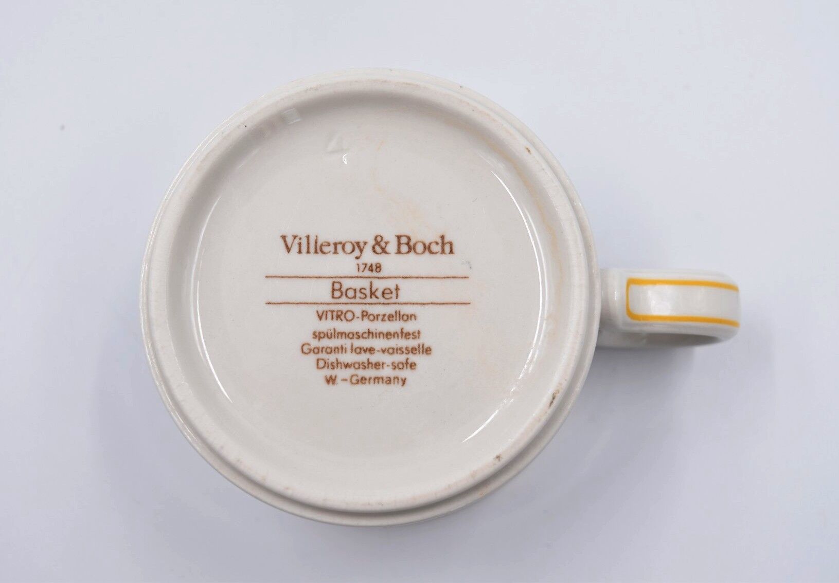 Villeroy Tea Cup - Boch Basket Decor