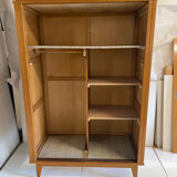Vintage wardrobe with compass feet