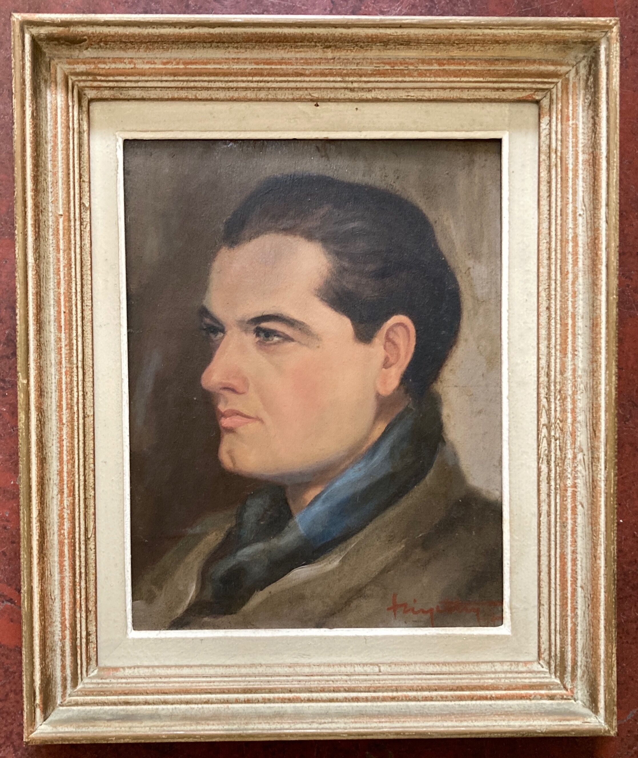Portrait of the Clear-Eyed Man Oil on Wood 1947