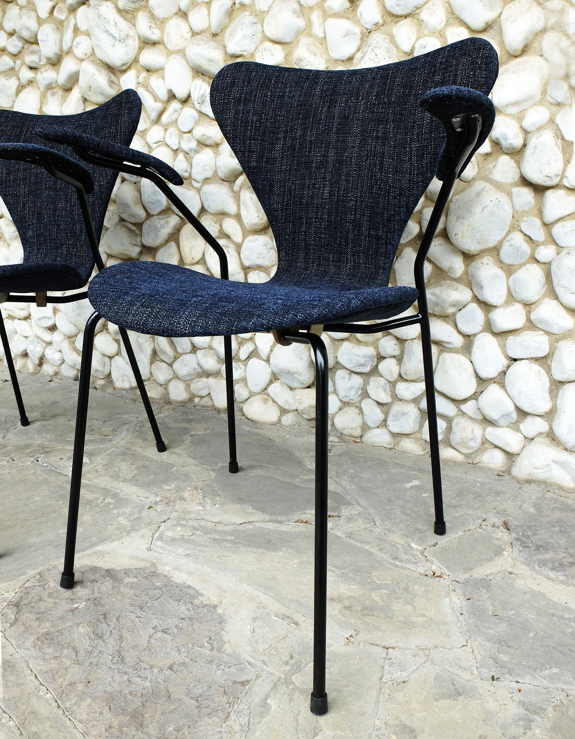 Pair armchairs 3270 butterfly series Arne Jacobsen for Fritz Hansen, vintage 1964