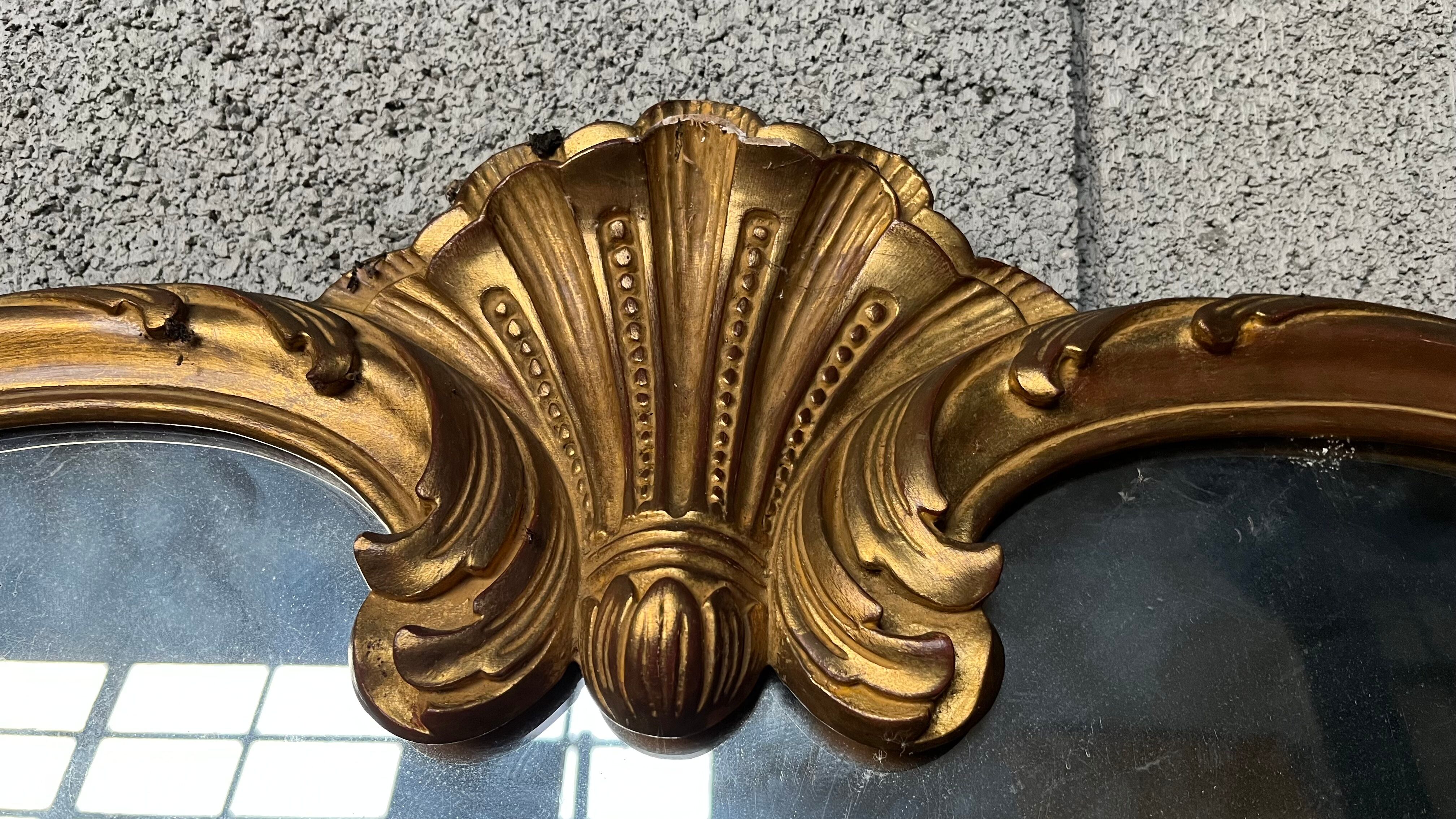 Baroque mirror Louis XV style 170x94x4 cm