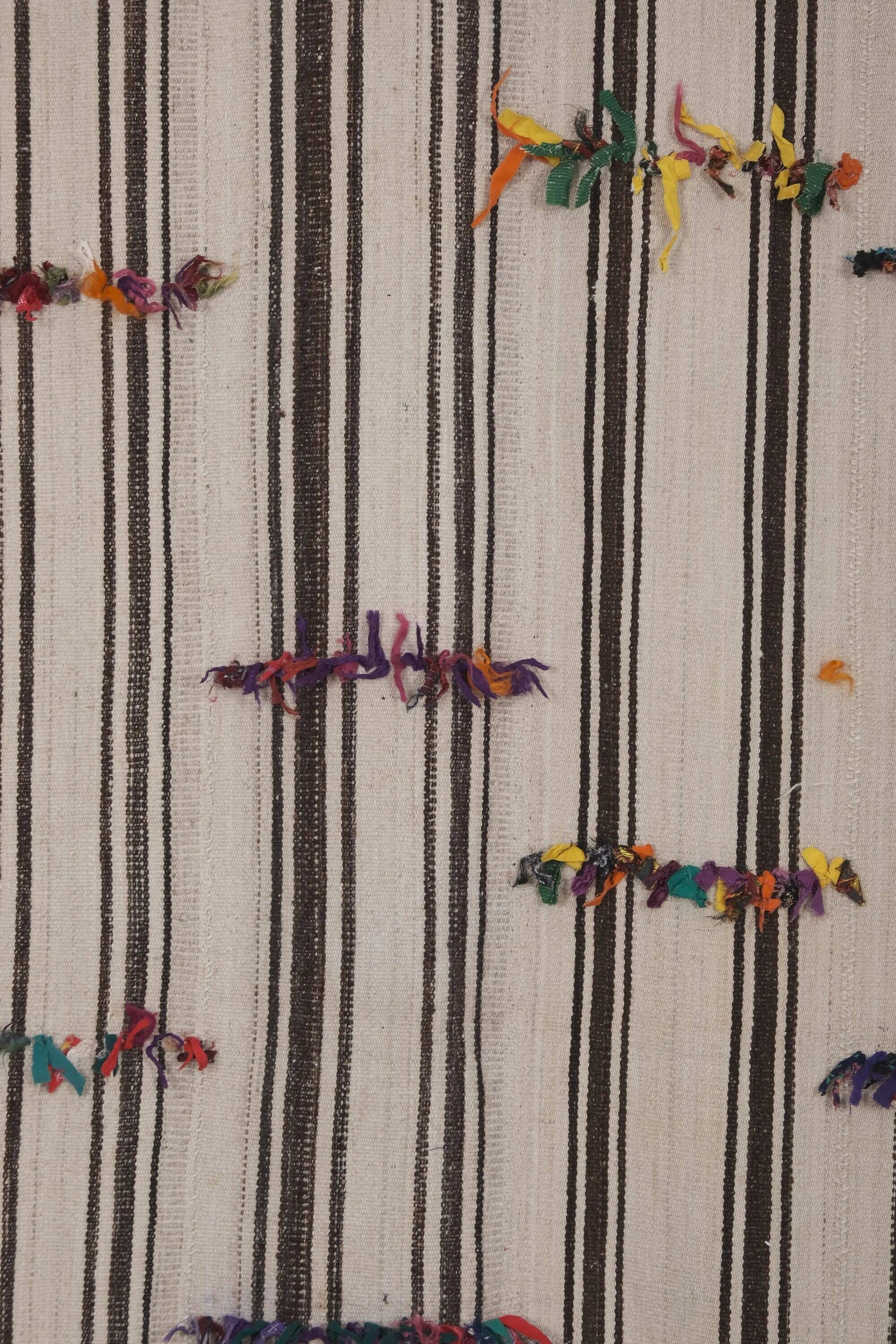 Vintage Turkish kilim handwoven 319x337 cm
