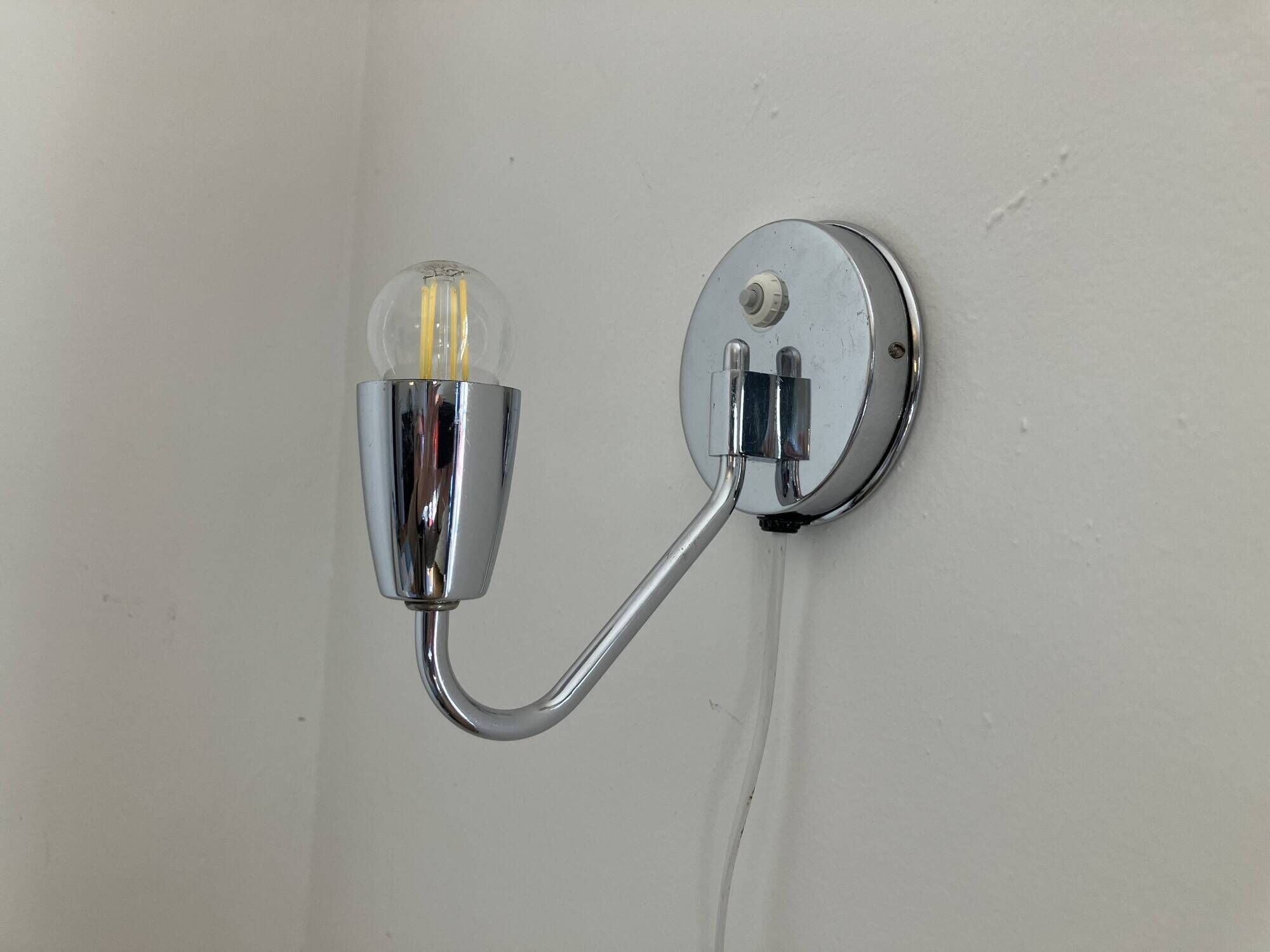 Functionalist Wall Lamp by Zukov, Czechoslovakia, 1940s