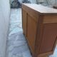 Vintage wooden buffet with a waxed finish, 2 sliding doors.