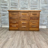 Sideboard or chest of drawers with 11 drawers, craft furniture