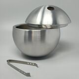 1970s Gorgeous "Bowling" Cocktail Shaker With Ice Bucket Tauma by Guzzini.
