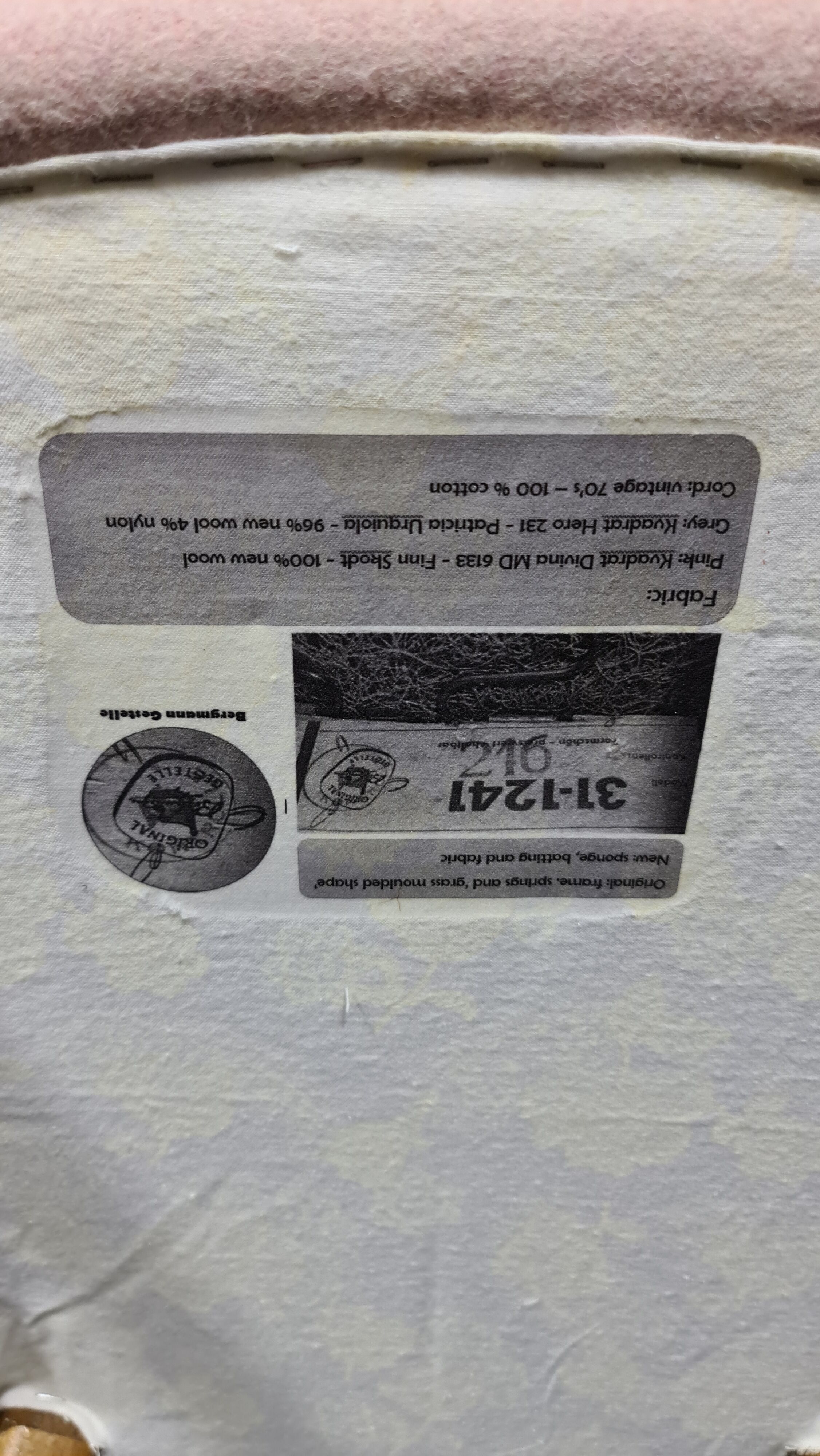 One vintage 50s lounge chair by bergmann gestelle