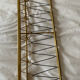 Vintage wall coat rack in gilded metal