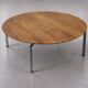 Vintage Mid-Century Scandinavian Modern Round Trippo Table