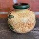 Vintage Polychrome Ceramic Ball Vase Flowers West Germany