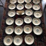 Creil and Montereau ironstone service 22 sauceboat plates