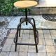 Tabouret d’atelier industriel vintage
