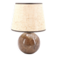 Marble ball lamp, beige lampshade, 1960s