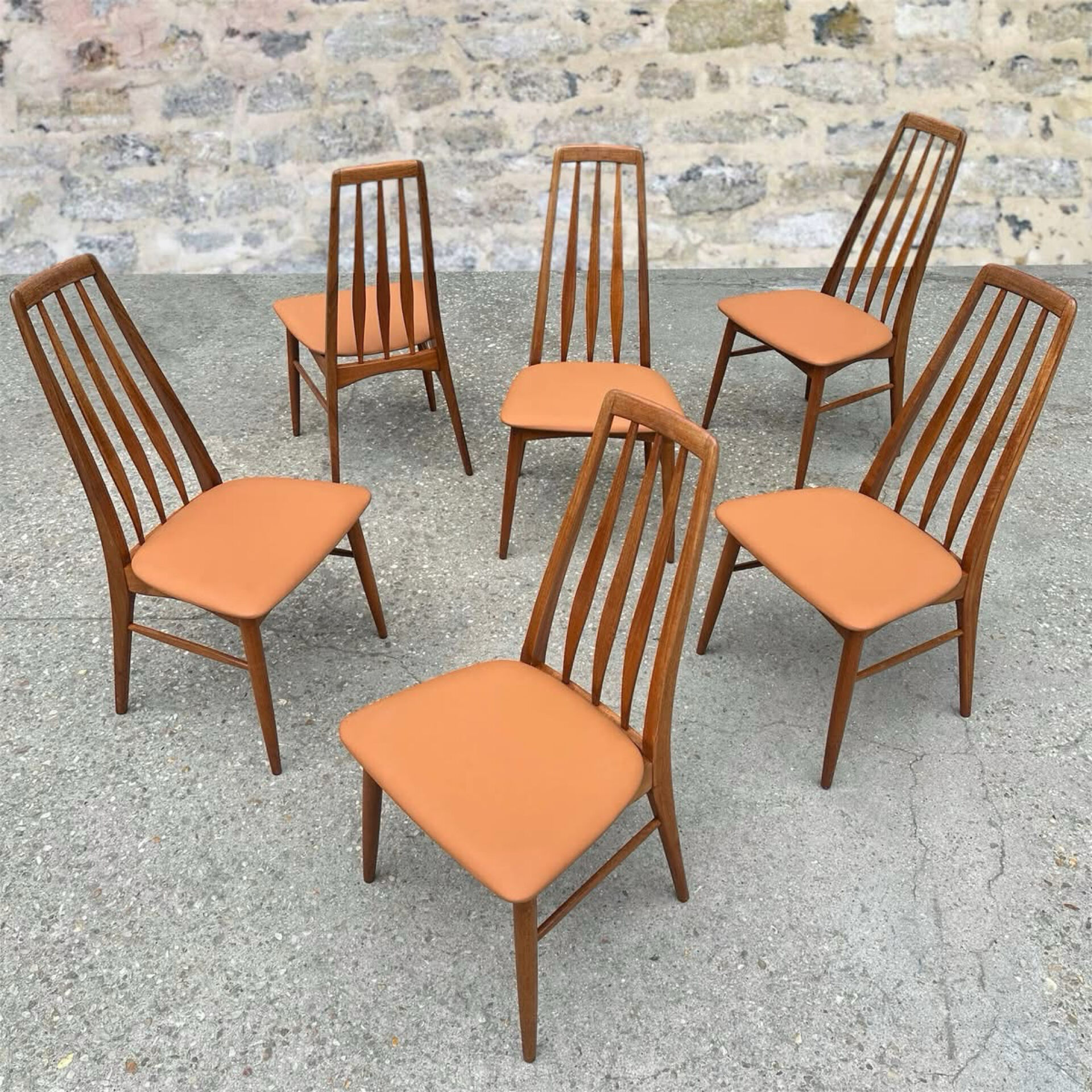 Suite de 6 chaises par Niels Koefoed, 1960